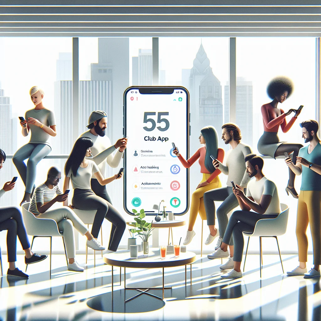 Features of the 55 Club App